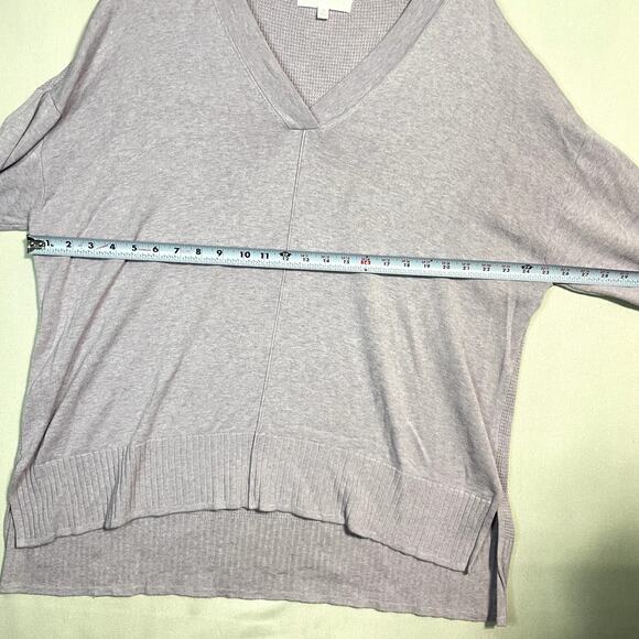 Adyson Parker Gray‎ Speckled Knit V-Neck Sweater Tunic - Size 2X - Picture 6 of 8